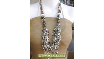 Long Necklaces Beads mixed Shells Fashion